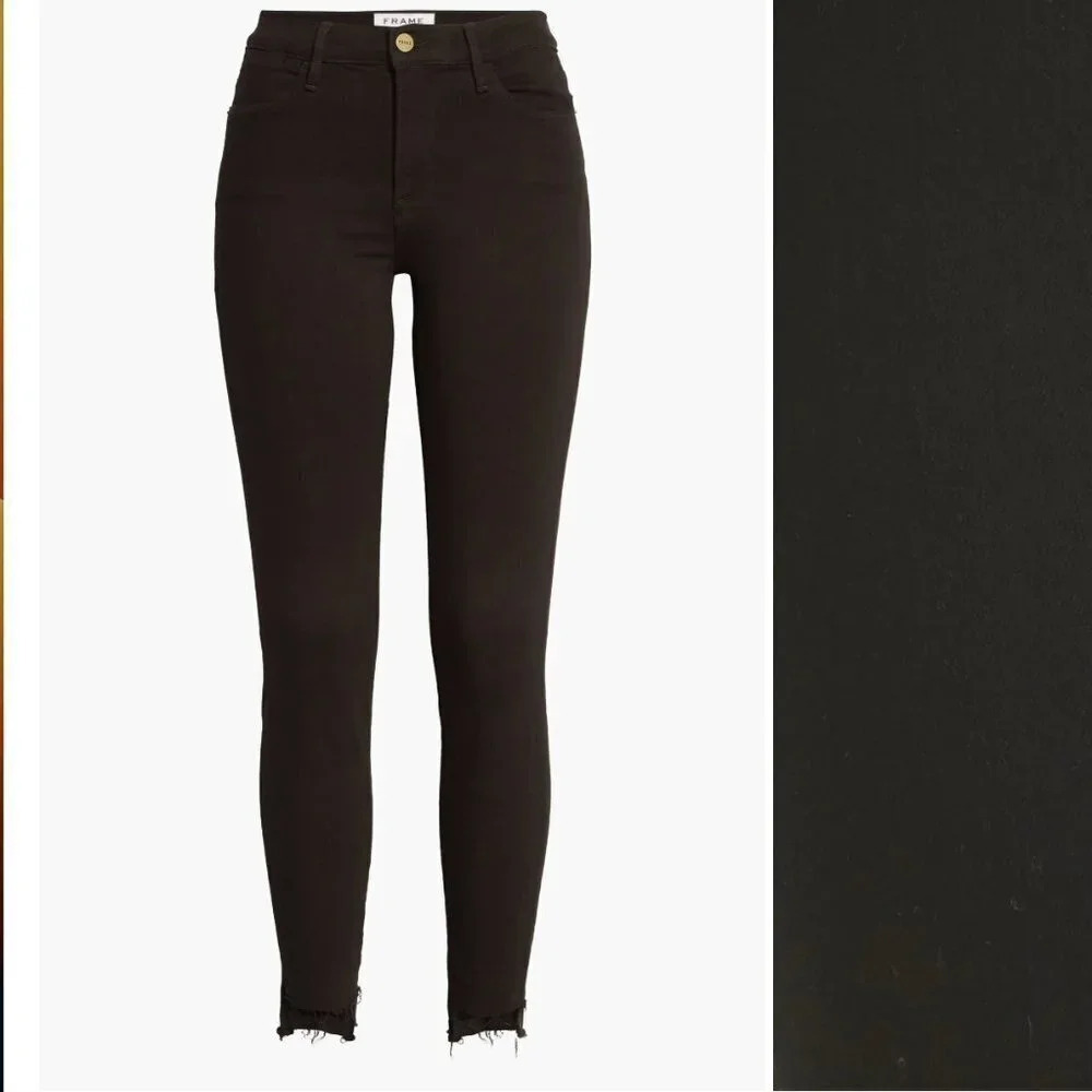 Frame Le High Frayed Hem Skinny Jeans - Sz 31 - New with tags - Lots of stretch!